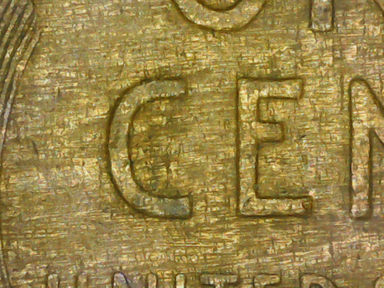 1942-Lincoln-Penny-W/Alligator's-Skin